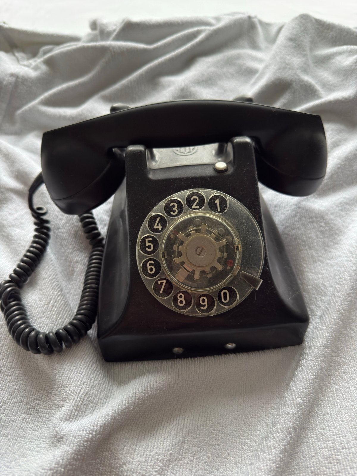 Vintage PTT Telefoon met Draaischijf - Klassiek Design, Telecommunicatie, Vaste telefoons | Niet Draadloos, Ophalen, Gebruikt
