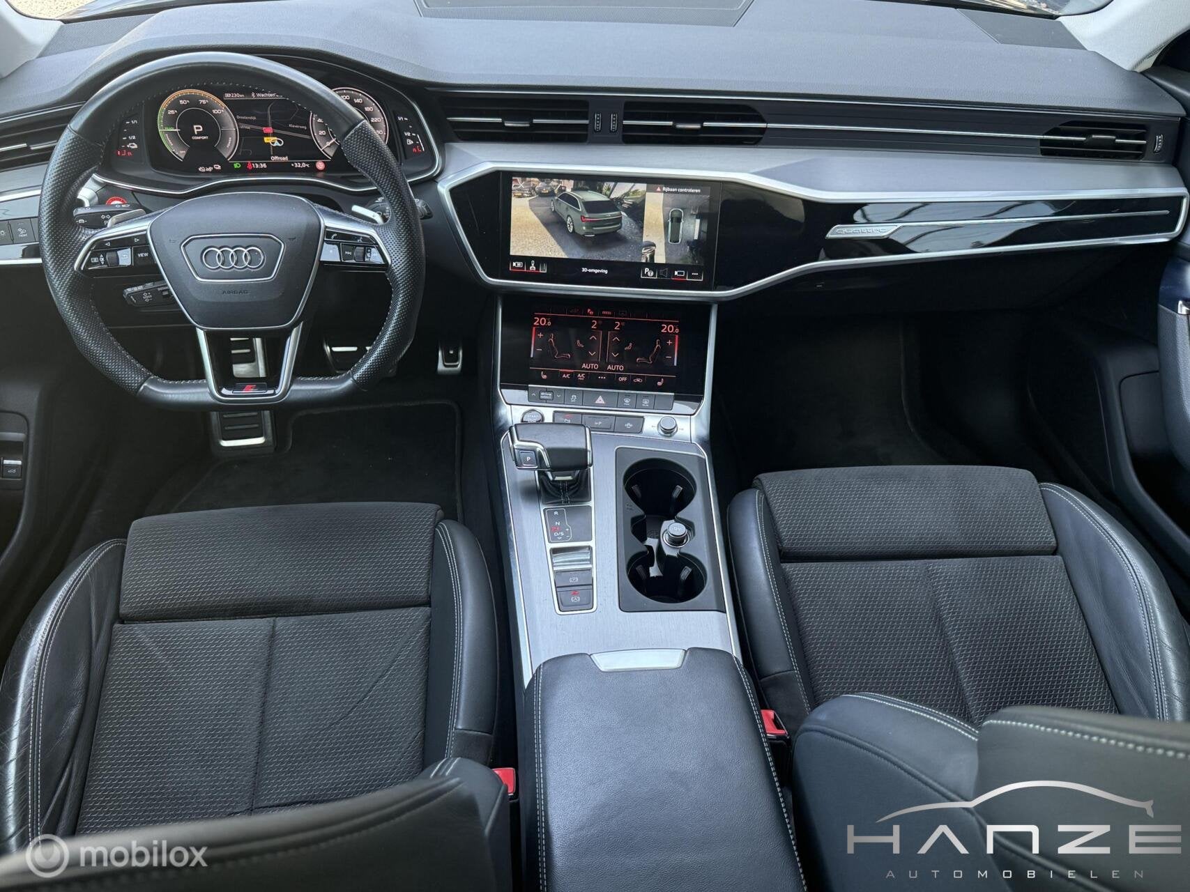 Audi A6 Avant 55 TFSI e quattro Competition S6 Uitv|Pano|360, Automaat, Gebruikt, 4 cilinders, Zwart
