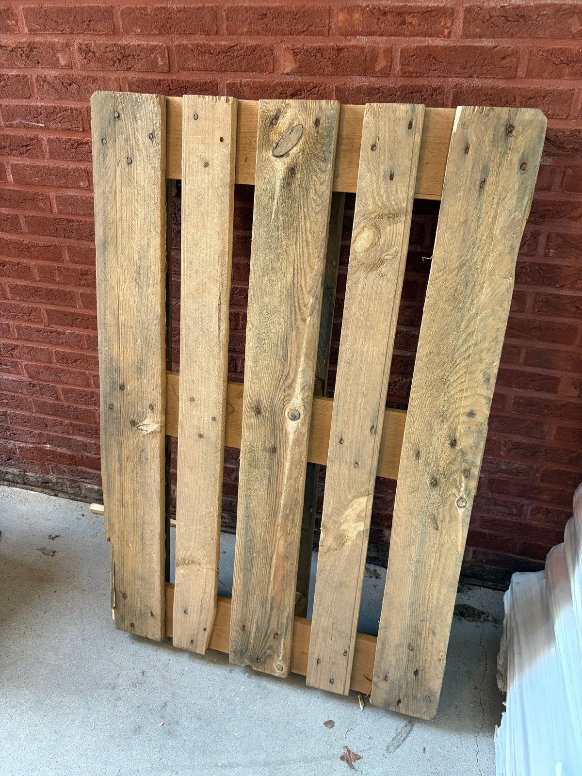 Gratis houten pallet, Ophalen, Gebruikt, 25 tot 50 mm, Pallet