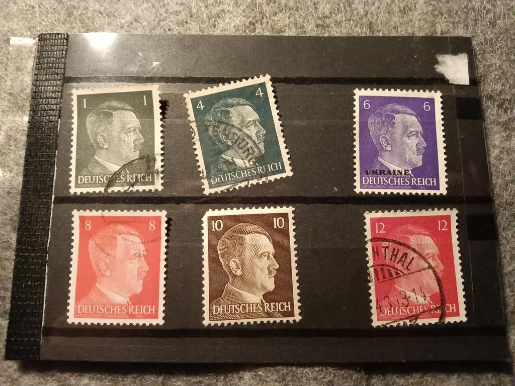 Lotje Adolf Hitler zegels tweede Wereldoorlog, Ophalen of Verzenden, Overige soorten, Duitsland