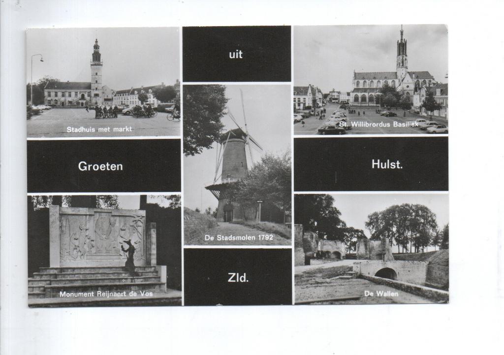 Groeten uit Hulst, ca. 1967., Ophalen of Verzenden, Voor 1920, Gelopen, Zeeland
