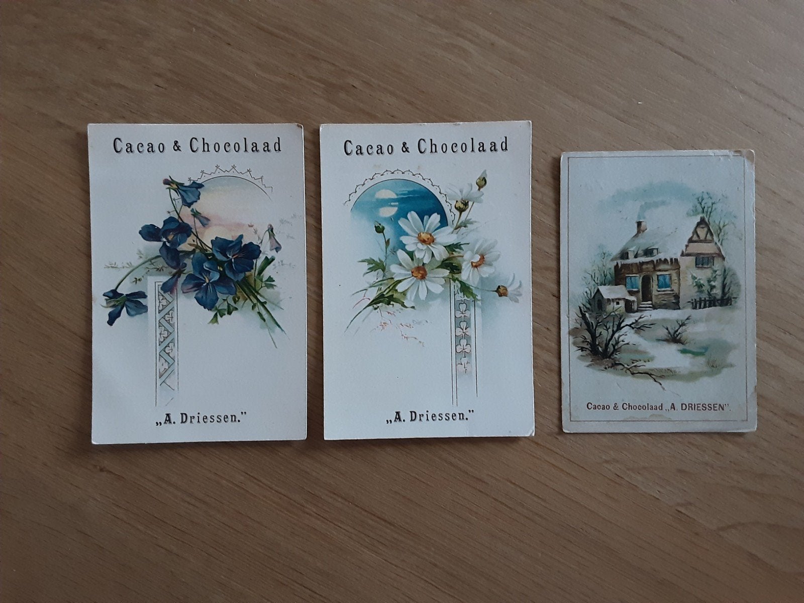 20 Reclameplaatjes zwartjes A. Driessen cacao chocolade, Ophalen of Verzenden, Gebruikt