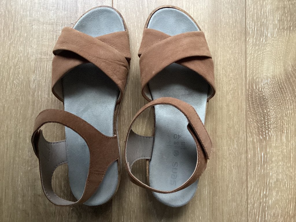 Damesschoenen Sens maat 40, Kleding | Dames, Ophalen, Bruin, Sandalen of Muiltjes, Gedragen
