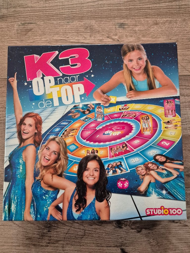 K3 - Bordspel - Op naar de top, Hobby en Vrije tijd, Gezelschapsspellen | Bordspellen, Ophalen of Verzenden, Zo goed als nieuw
