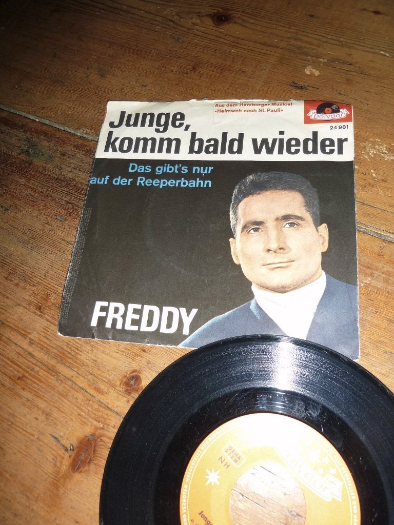 single FREDDY junge komm bald wieder 1962, Cd's en Dvd's, Vinyl Singles, Gebruikt, Pop, Ophalen of Verzenden