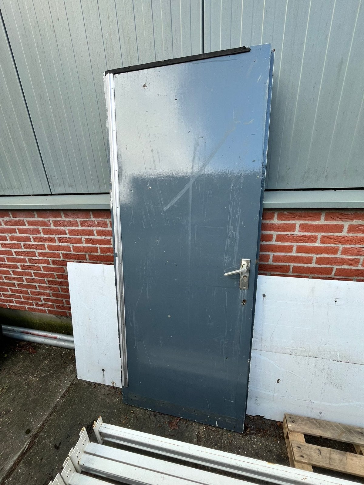 Buitendeur/watervast Multiplex, Raamkozijn, Zo goed als nieuw, Hout, Ophalen