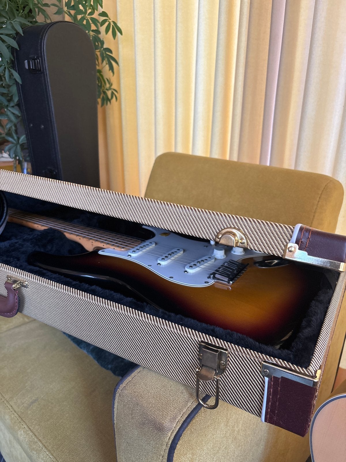 Fender Stratocaster Sunburst USA 2003, Ophalen, Zo goed als nieuw, Solid body, Fender