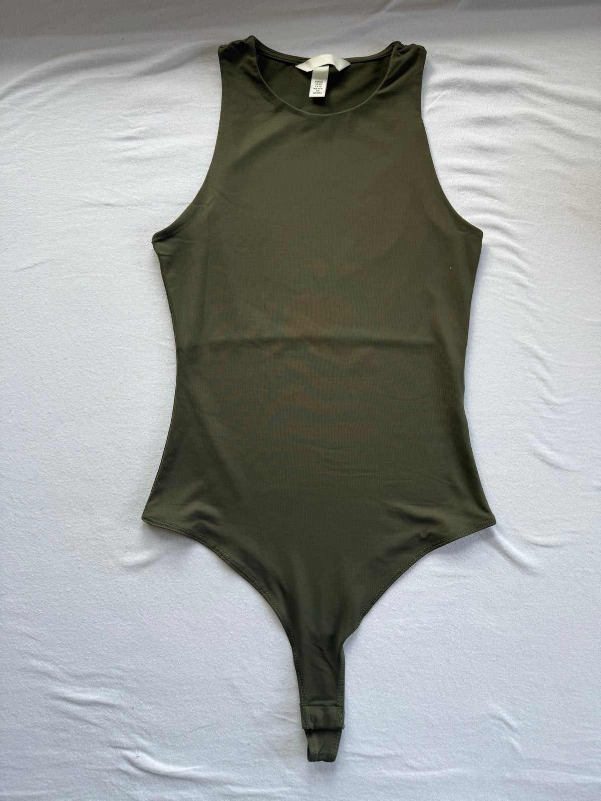 H&M Groene Body zonder mouwen - Maat XS, Ophalen of Verzenden, Zo goed als nieuw, Zonder mouw, Maat 34 (XS) of kleiner