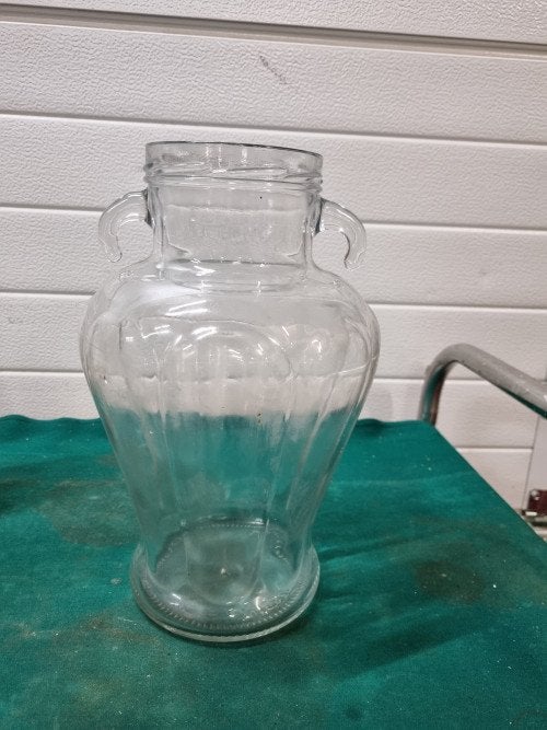 olijven pot glas vintage groot, Huis en Inrichting, Keuken | Keukenbenodigdheden, Ophalen of Verzenden, 'T Olde Gre-j, Info@toldegrej.nl