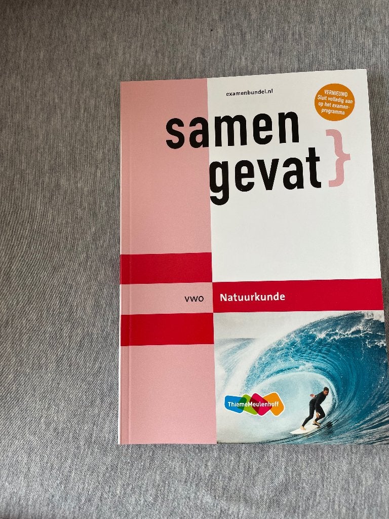 VWO examenbundel samengevat Natuurkunde, Ophalen, Zo goed als nieuw, VWO, Natuurkunde