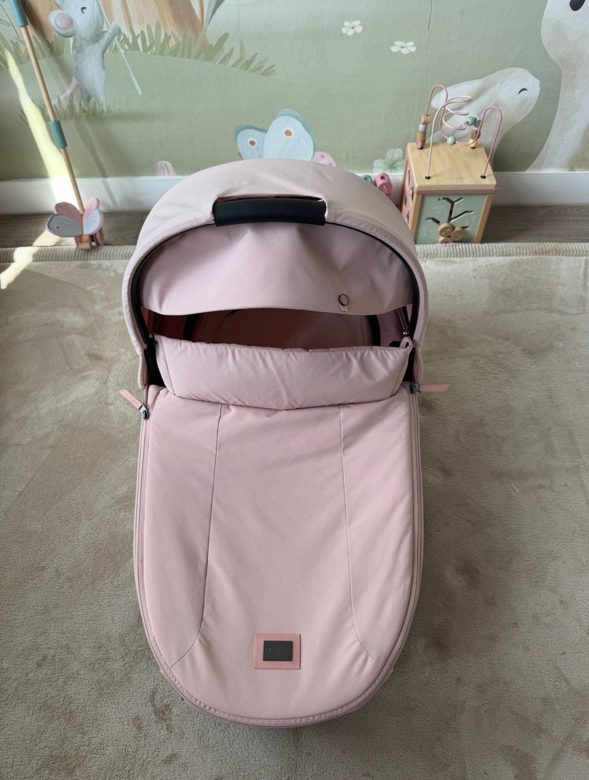 Cybex Priam Lux Carry Cot (peach pink), Ophalen of Verzenden, Zo goed als nieuw, Overige merken, Met reiswieg