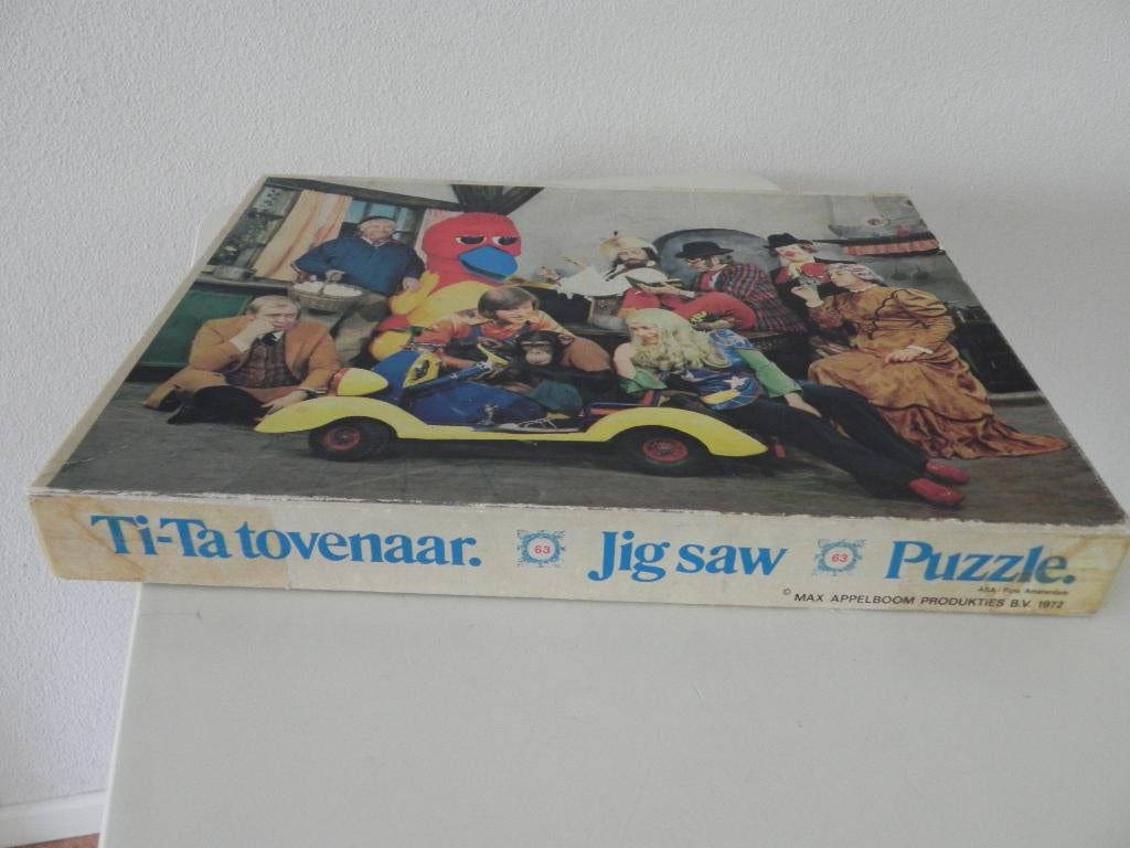 Ti-Ta tovenaar puzzel puzzle vintage, Ophalen, Minder dan 500 stukjes, Gebruikt, Legpuzzel