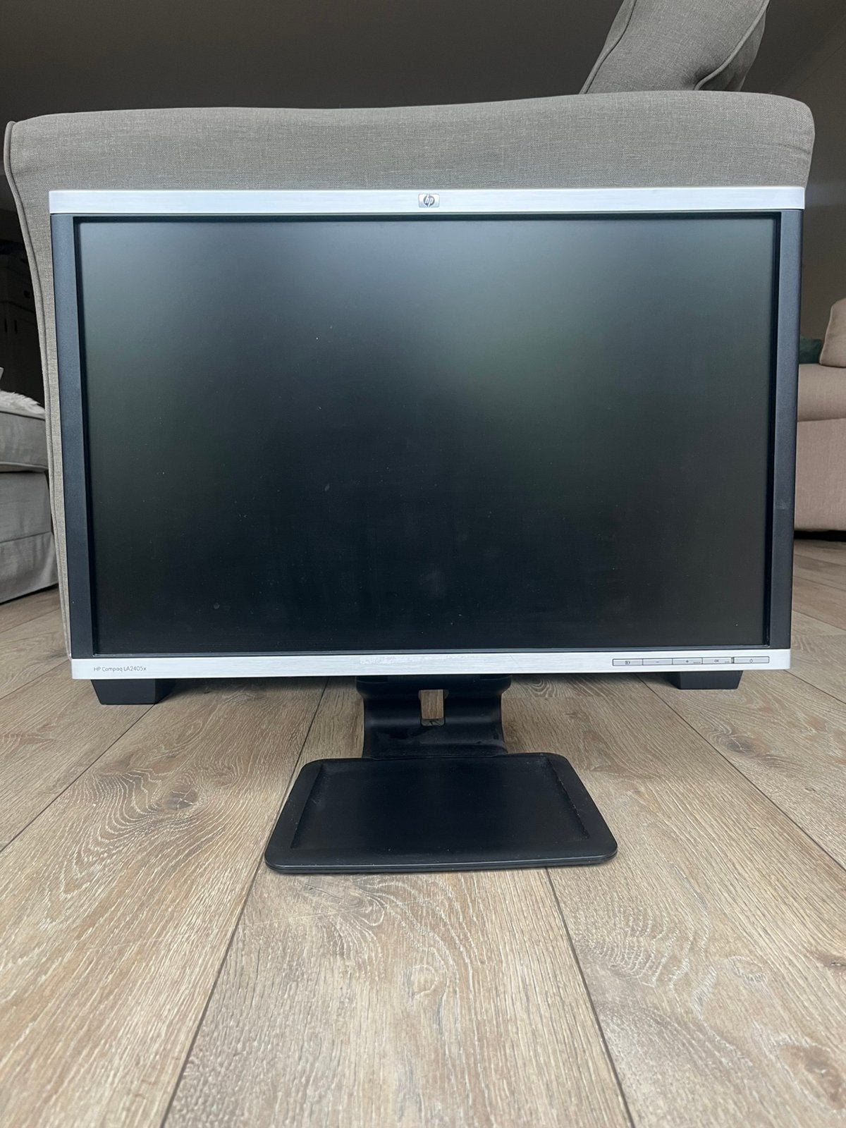 HP Compaq LA2405x monitor incl kabels., Ophalen, Kantelbaar, Full HD, Zo goed als nieuw