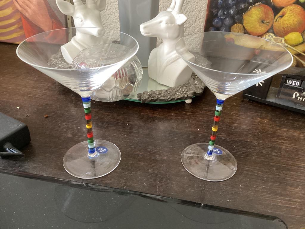 Coctail glas kristal Italie // per stuk te koop, Ophalen of Verzenden, Zo goed als nieuw