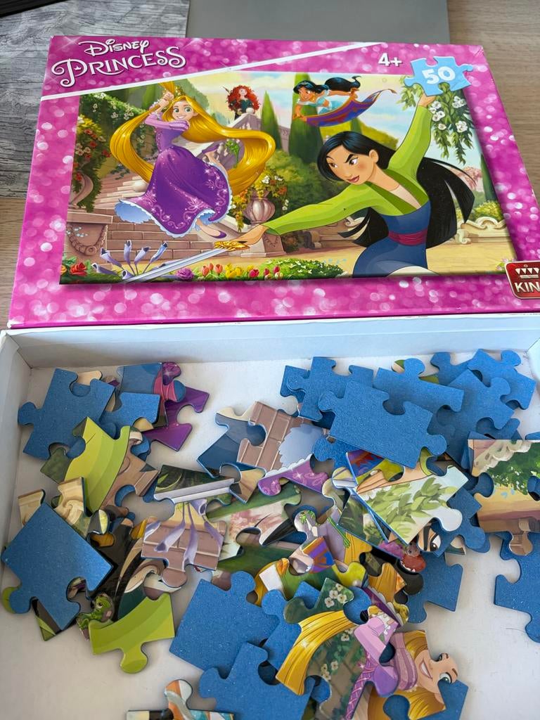 Disney Princess puzzel 50 stukjes (4+), Ophalen, 10 tot 50 stukjes, Gebruikt, 4 tot 6 jaar