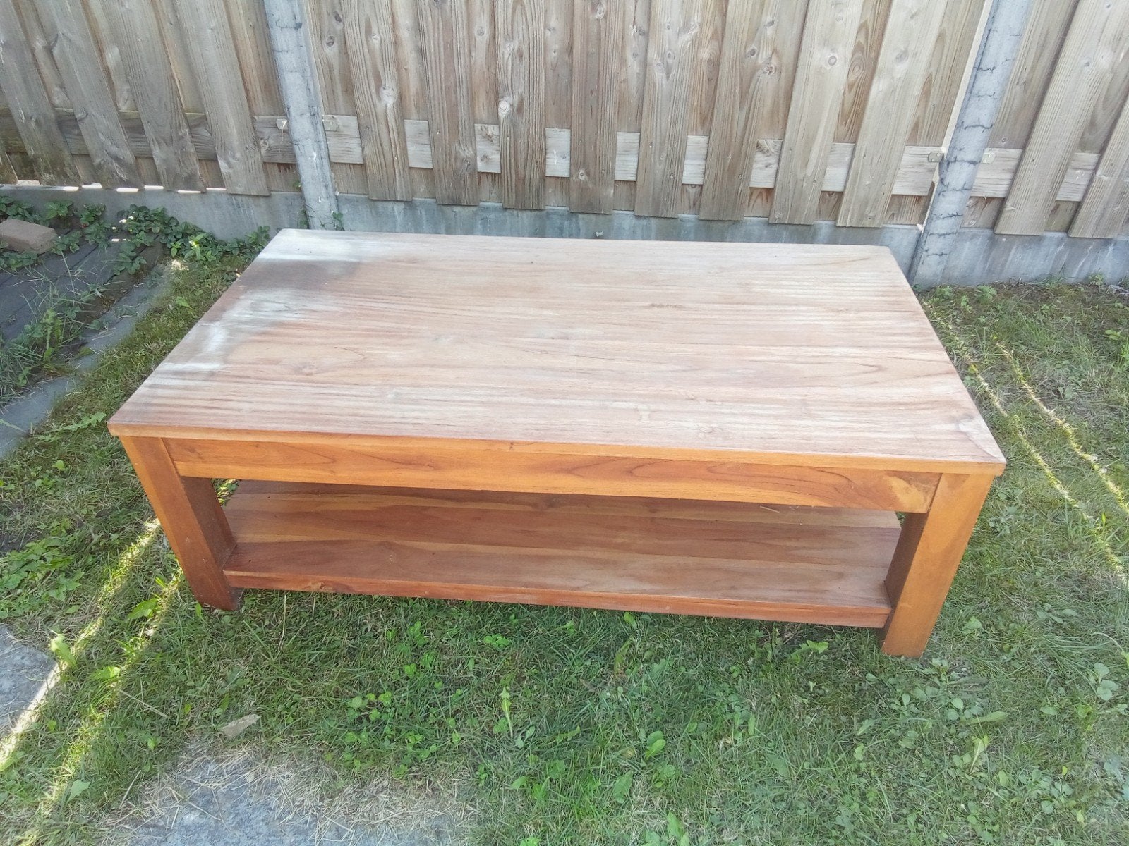 teak houten salon tafel, Ophalen, Hout