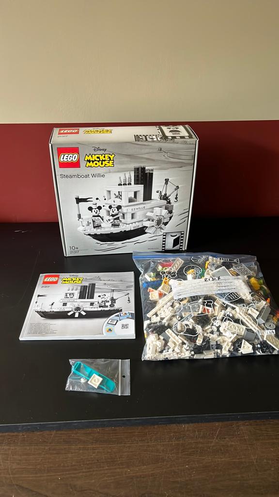 Lego ideas 21317 Steamboat Willie, Ophalen, Zo goed als nieuw, Complete set, Lego