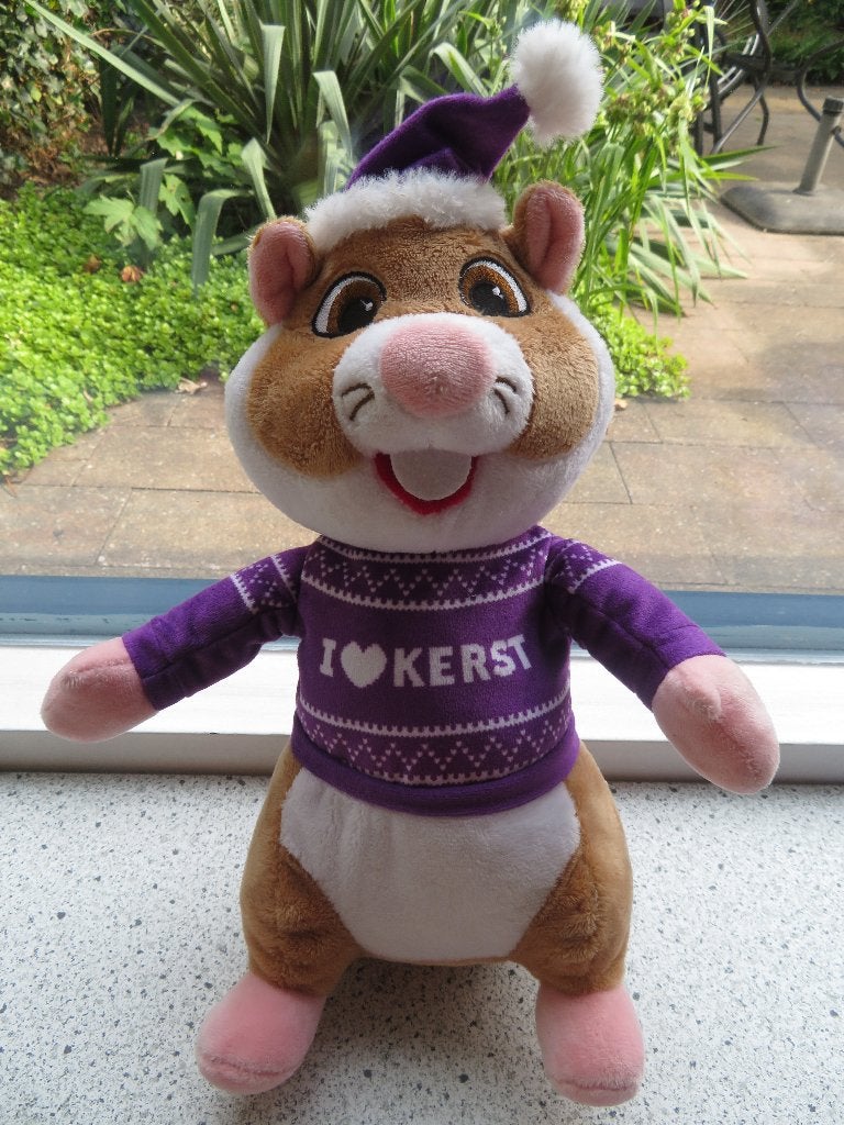 Hamster I love Kerst van AH Albert Heijn paarse outfit, Paars, Albert Heijn, Hamster, Ophalen of Verzenden