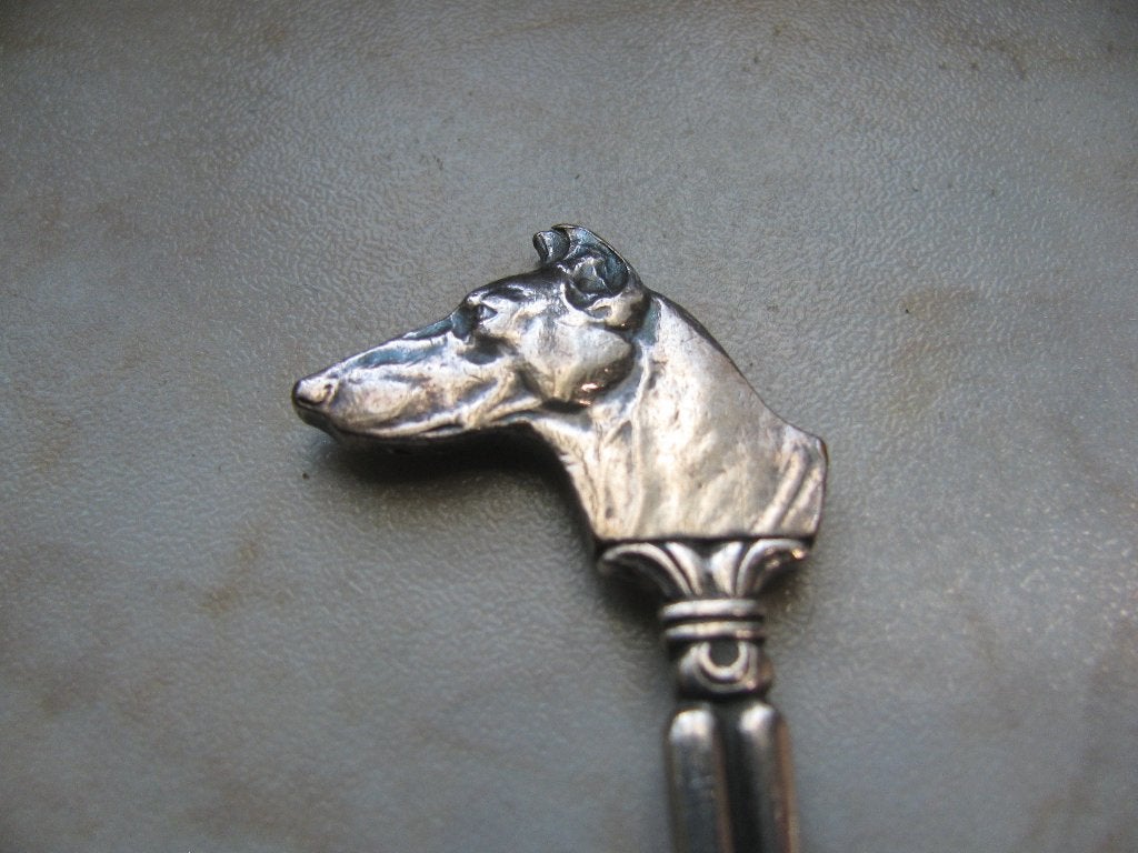 Vintage Theelepel met Windhond ?, Verzenden