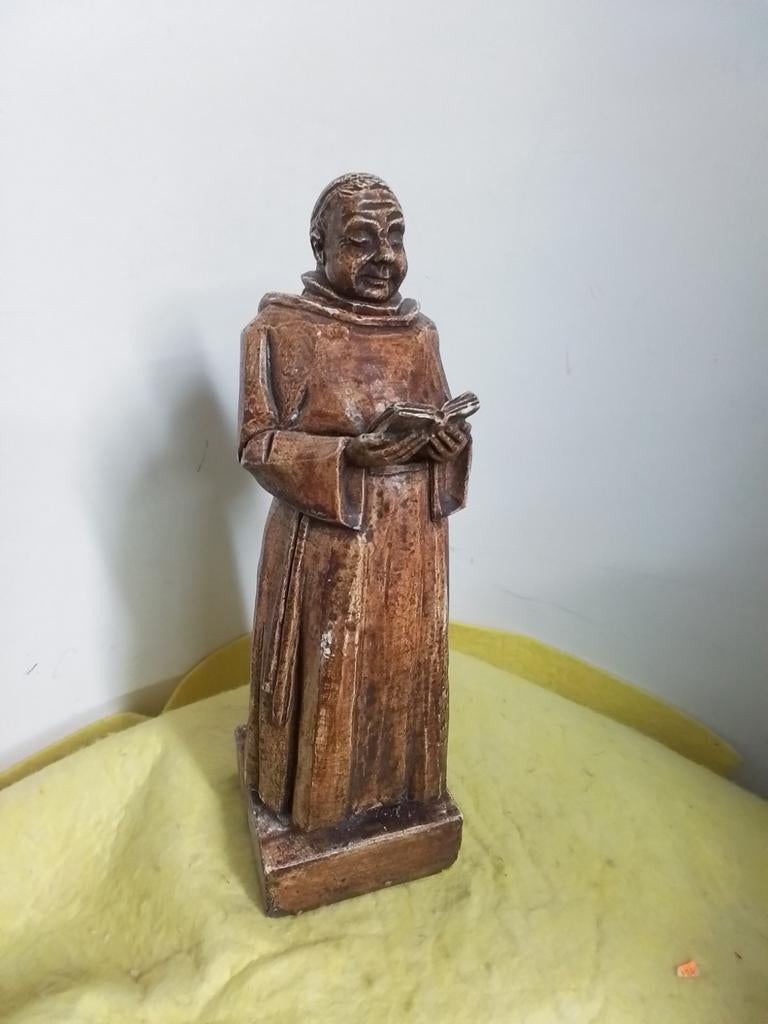 15025) mooi beeldje Pater Pio  hoog  24cm, Ophalen of Verzenden