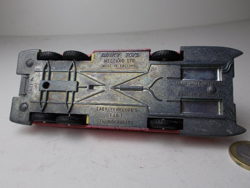 1966 Dinky Toys 100. FAB 1. TV serie Thunderbirds Izgst (F), Ophalen of Verzenden, Zo goed als nieuw, Auto, Dinky Toys