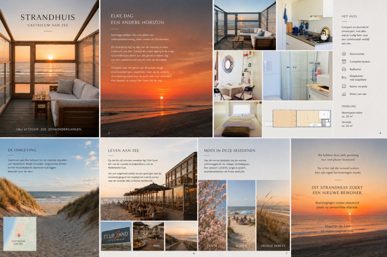 Strandhuisje te koop Castricum aan Zee, Vakantie, Vakantiehuizen | Nederland, Noord-Holland, Landelijk, 1 slaapkamer, Chalet, Bungalow of Caravan