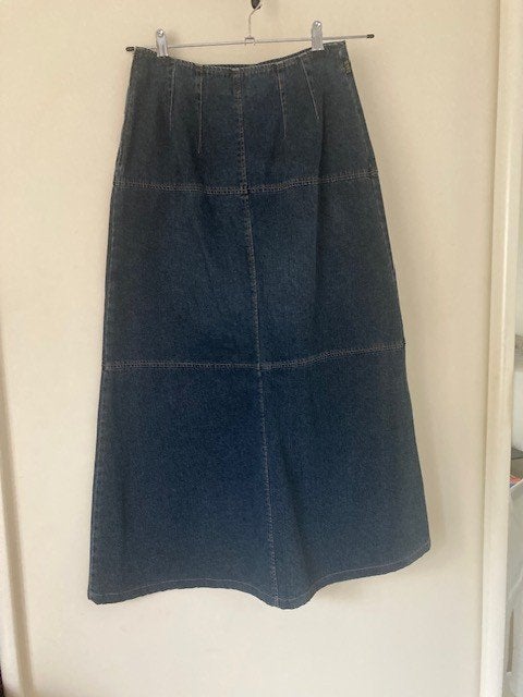 Pauw Amsterdam denim rok - Maat 1 (S), Kleding | Dames, Blauw, Ophalen of Verzenden, Zo goed als nieuw, Onder de knie