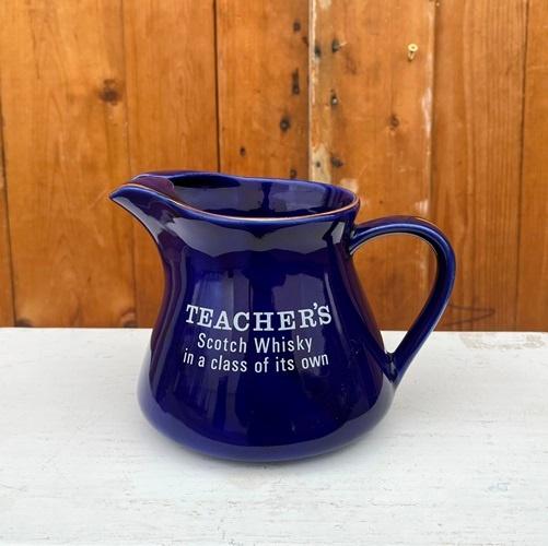 Teacher's Scotch Whisky water kan jug origineel blauw, Ophalen of Verzenden, Gebruikt, Gebruiksvoorwerp