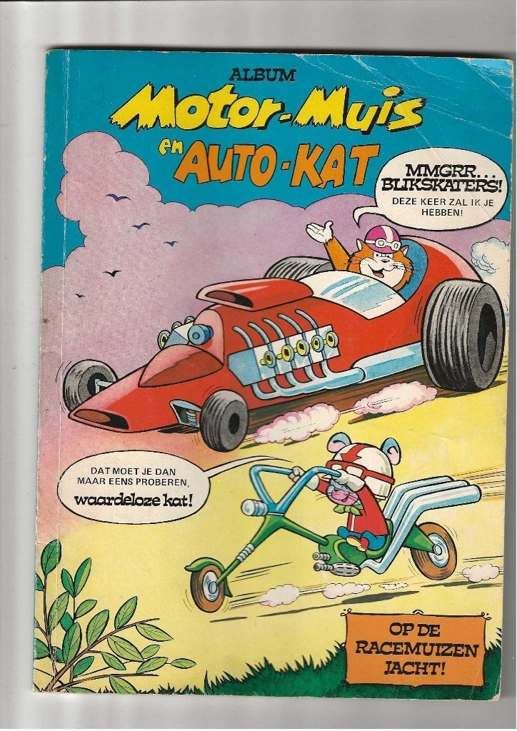 Motor Muis en auto Kat met 40 pag, Eén stripboek, Ophalen of Verzenden, Gelezen