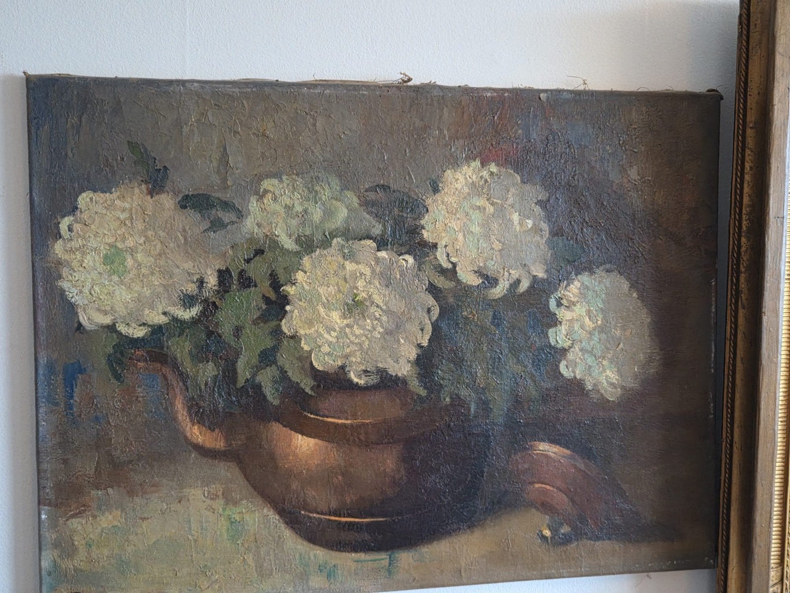 Stilleven met bloemen door Twaalfhoven, Gesigneerd, Doek, Realistisch, Olieverf