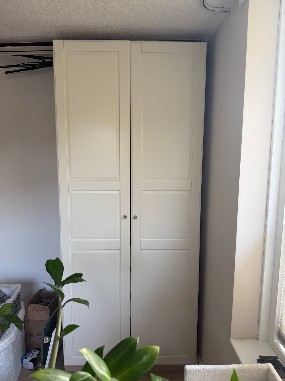 IKEA PAX kast met extra planken en kledingroede, Ophalen, Gebruikt, 100 tot 150 cm, 200 cm of meer