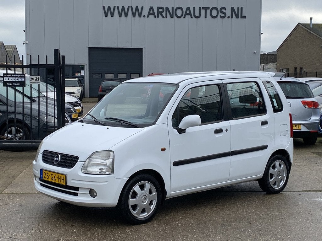Opel Agila 1.2-16V Elegance, APK TOT 28-12-2026, STUURBEKRAC, Auto's, Voorwielaandrijving, Metallic lak, 1199 cc, Wit