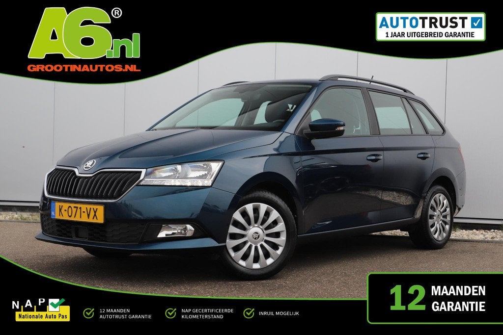 Skoda Fabia Combi 1.0 TSI Ambition 95PK Trekhaak Navigatie C, Auto's, Skoda, Voorwielaandrijving, Stof, Gebruikt, 95 pk
