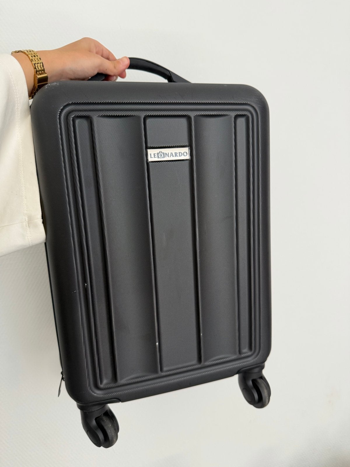 Handbagage Koffer Zwart - Compact & Stevig, Ophalen, Gebruikt, Hard kunststof, Slot