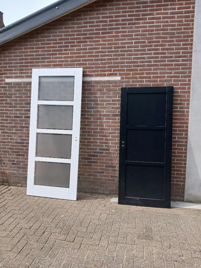 2 steel look deuren nieuw (nr33), Doe-het-zelf en Verbouw, Deuren en Horren, Ophalen, Binnendeur, Nieuw, 200 tot 215 cm