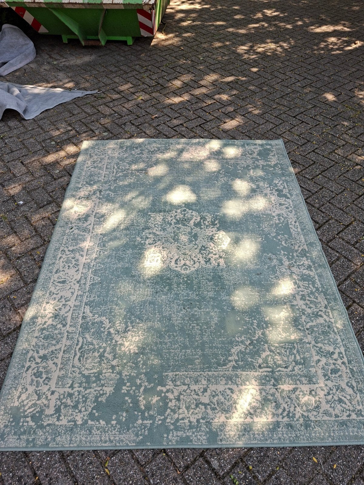 FRAAI Home & Living Vloerkleed 2x - Groen/Ivoor, 160x220 cm, Ophalen, 150 tot 200 cm, 200 cm of meer, Groen