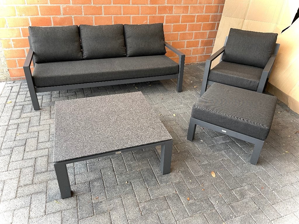 Loungeset - tuinset - LIFE outdoor - alu - NIEUWSTAAT, Tuin en Terras, Ophalen, Zo goed als nieuw, Aluminium