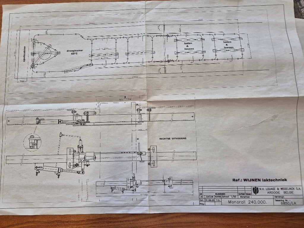 ophang railsysteem spuitcabine, spuitcabine, compressor, afz, Ophalen