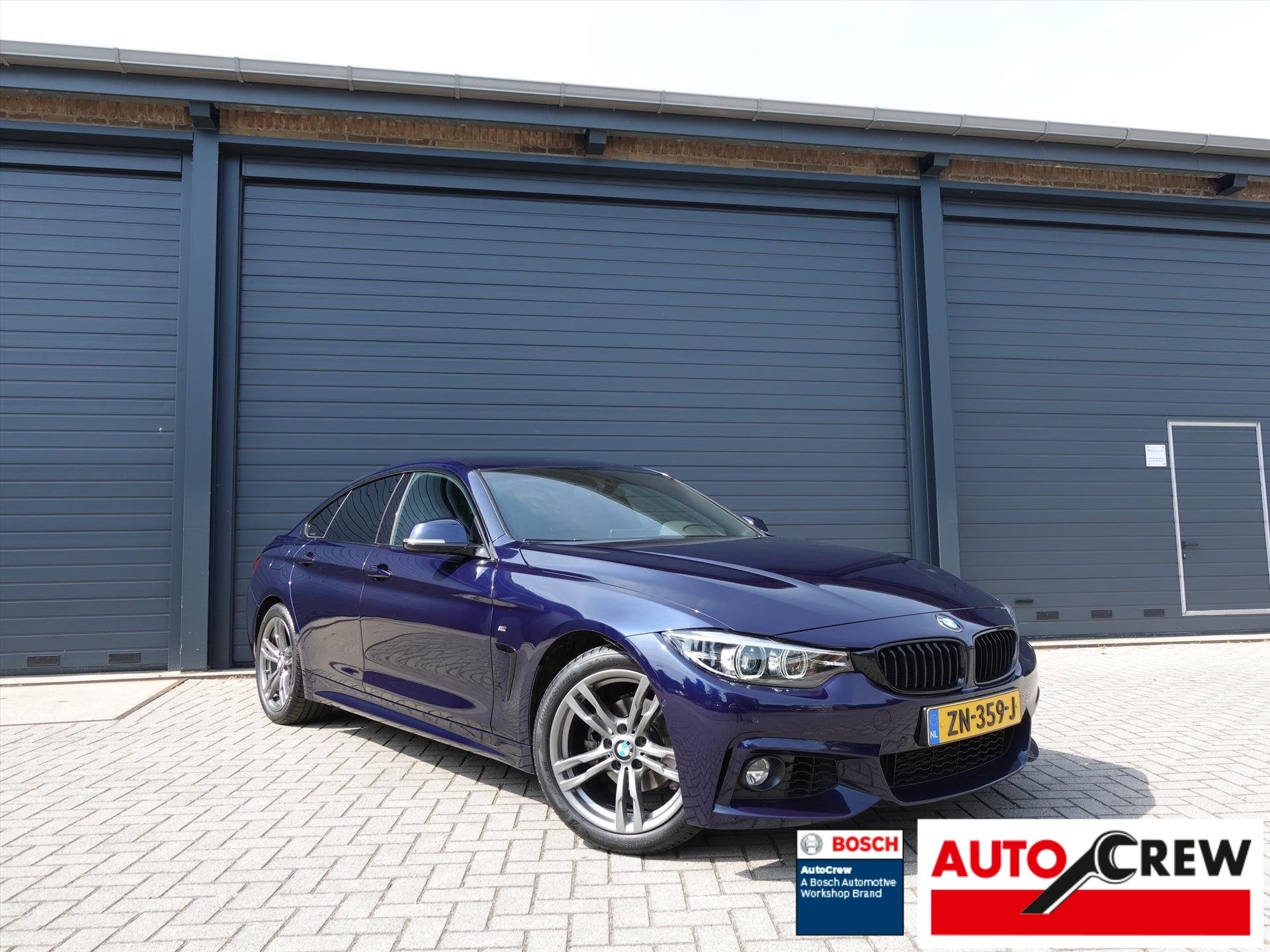 BMW 4-Serie Gran Coupé (f36) 418i M Sport ALS NIEUW/NL AUTO, Auto's, Automaat, Gebruikt, Blauw, Bedrijf