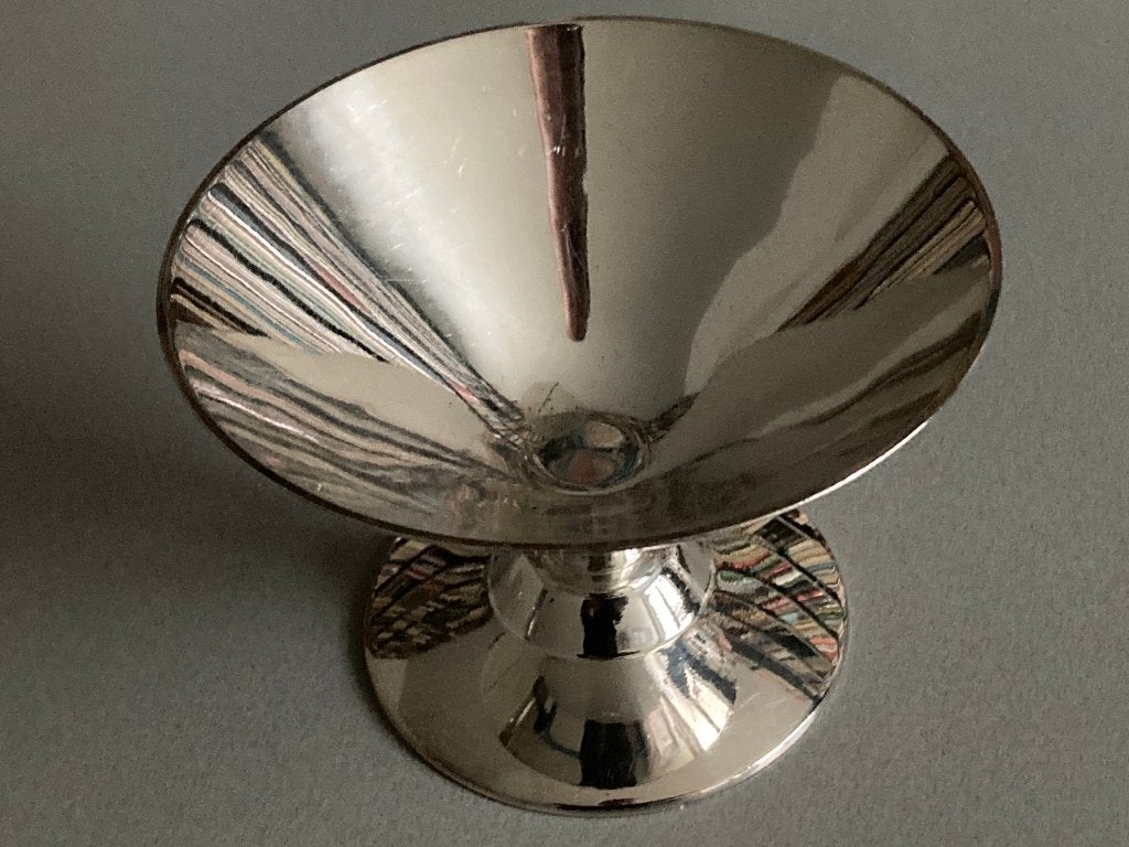 Verzilverde ijscoupe, Ophalen of Verzenden, Zilver