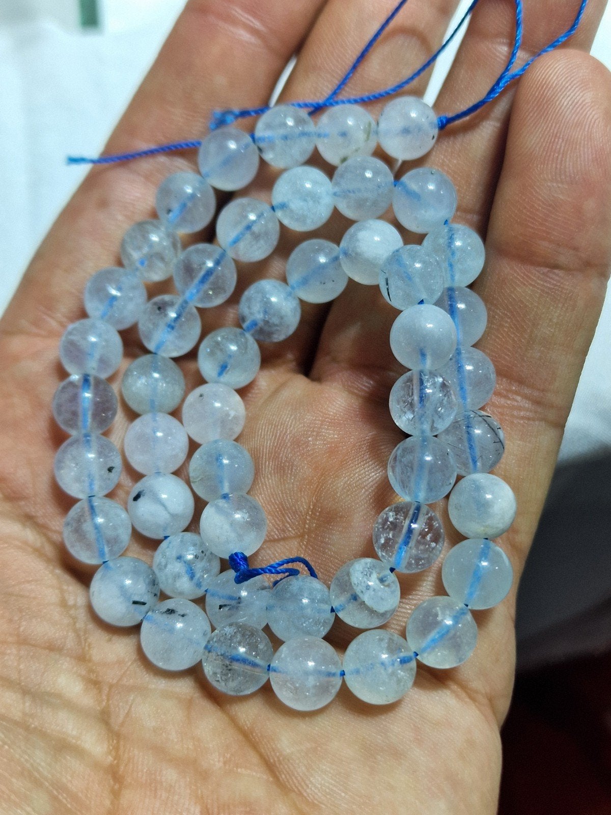 AAA Natuurlijke Aquamarijn Edelsteen Kralen 8mm Rond, Overige merken, Onbekend, Onbekend, Generic Gemstone Supplies, 1 bedel