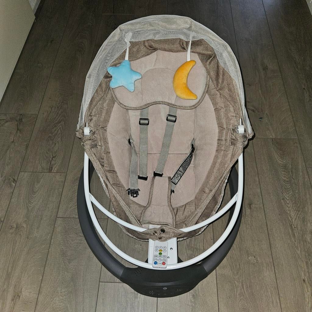 Elektrische baby wipstoel met Bluetooth, muziek en klamboe, Ophalen of Verzenden