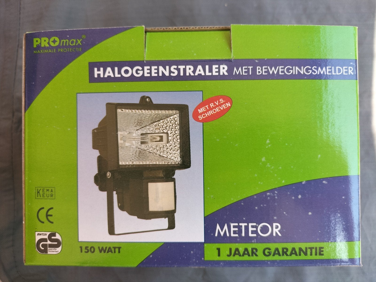 Halogeenstraler 150w met schemer en bewegingsmelder, Minder dan 50 watt, Wandlamp, Nieuw, Ophalen of Verzenden