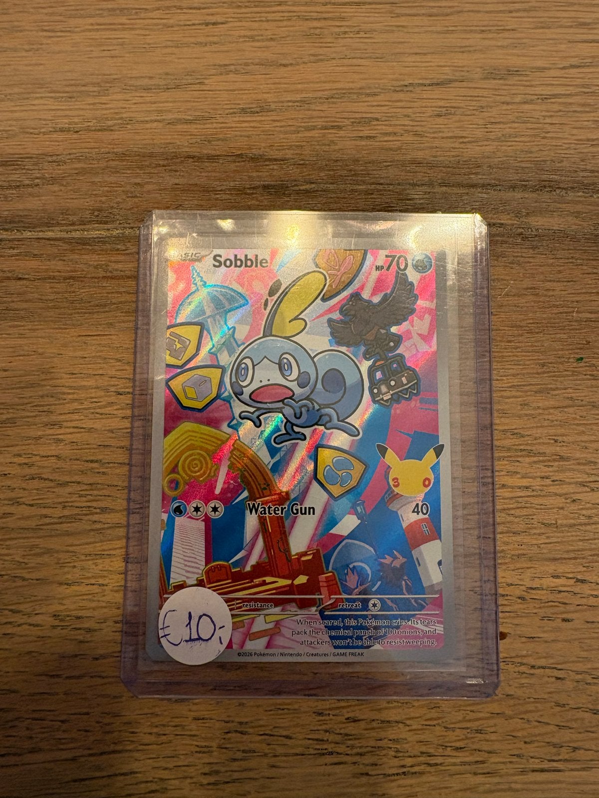 Sobble (MEP en 054) Pokémon kaart, Ophalen of Verzenden, Zo goed als nieuw, Losse kaart, Foil