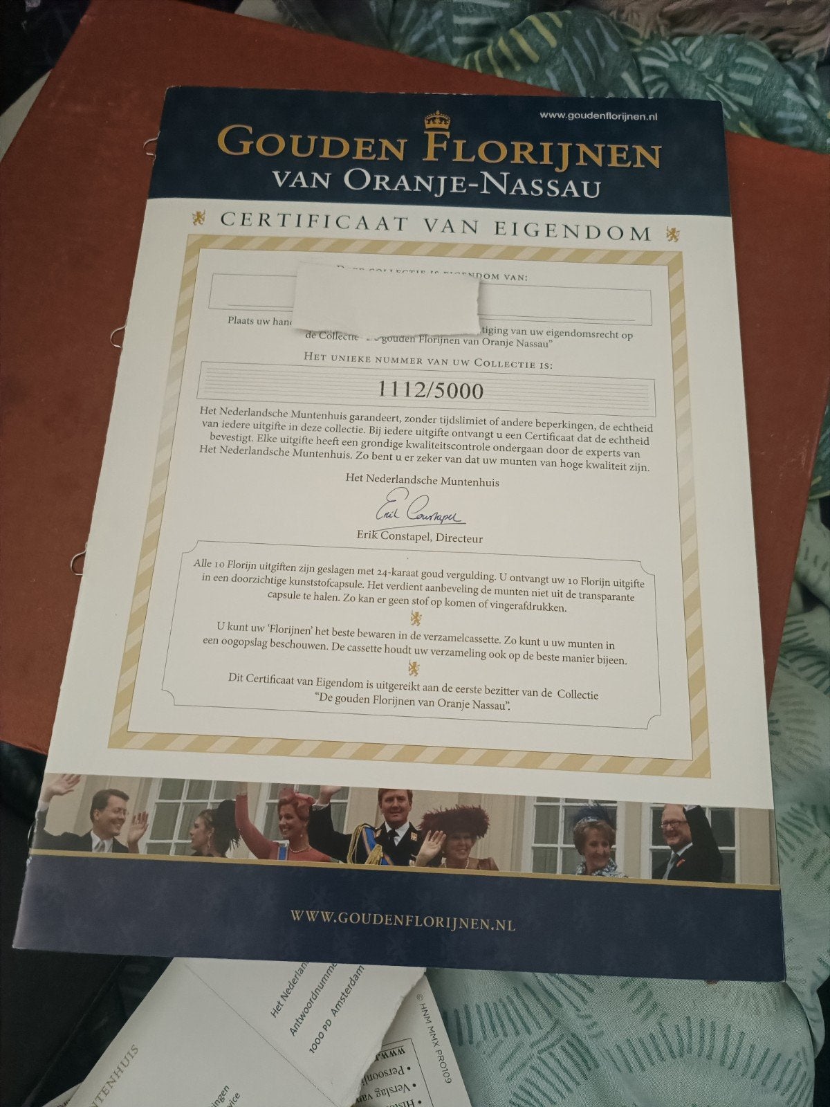 set gouden florijnen van Oranje Nassau, Ophalen of Verzenden, Overige materialen