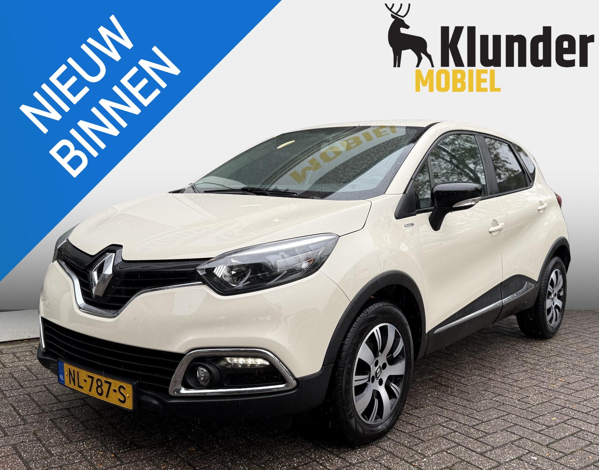 Renault Captur 1.5 dCi Limited Aut. |Navi|PDC|Trekhaak|, Auto's, Stof, Gebruikt, Euro 6, Bruin