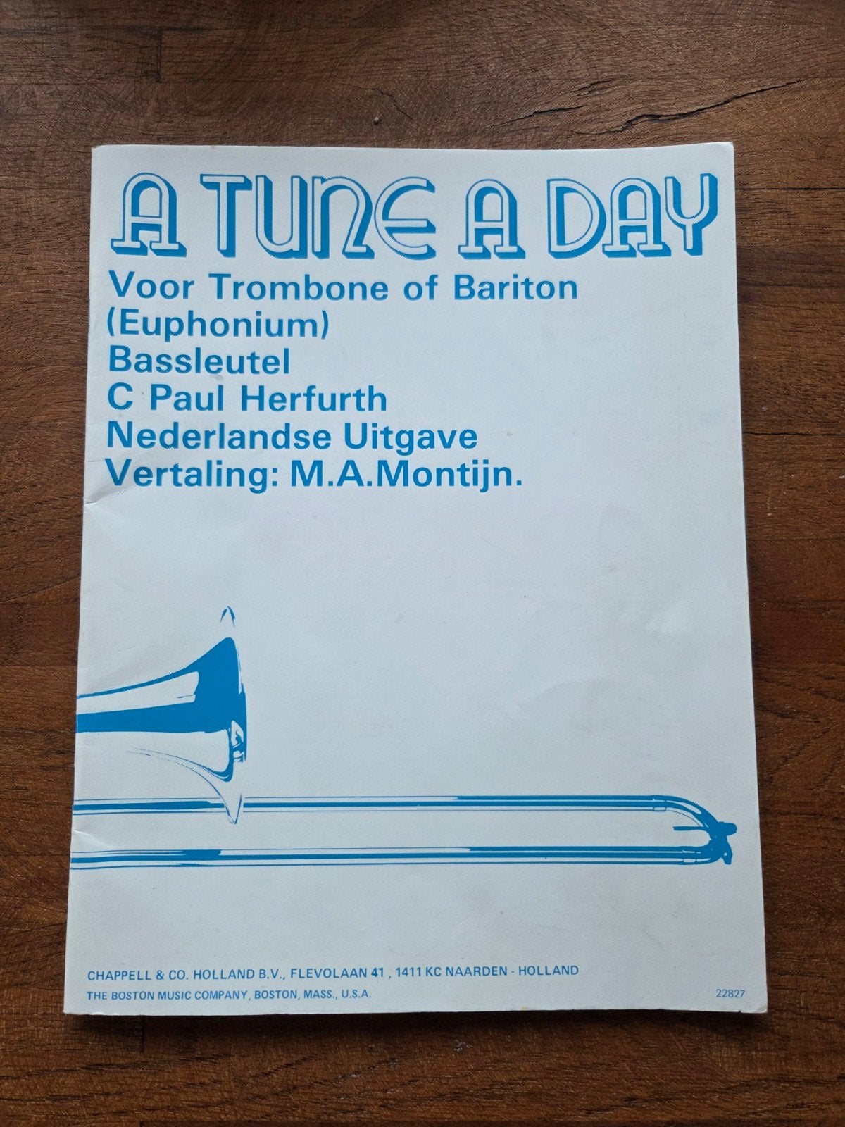 A Tune A Day voor Trombone of Bariton (Euphonium), Gebruikt, Overige genres, Les of Cursus, Ophalen of Verzenden