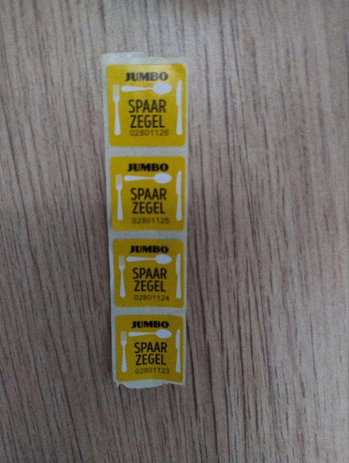 4 Jumbo messenzegels, Ophalen of Verzenden