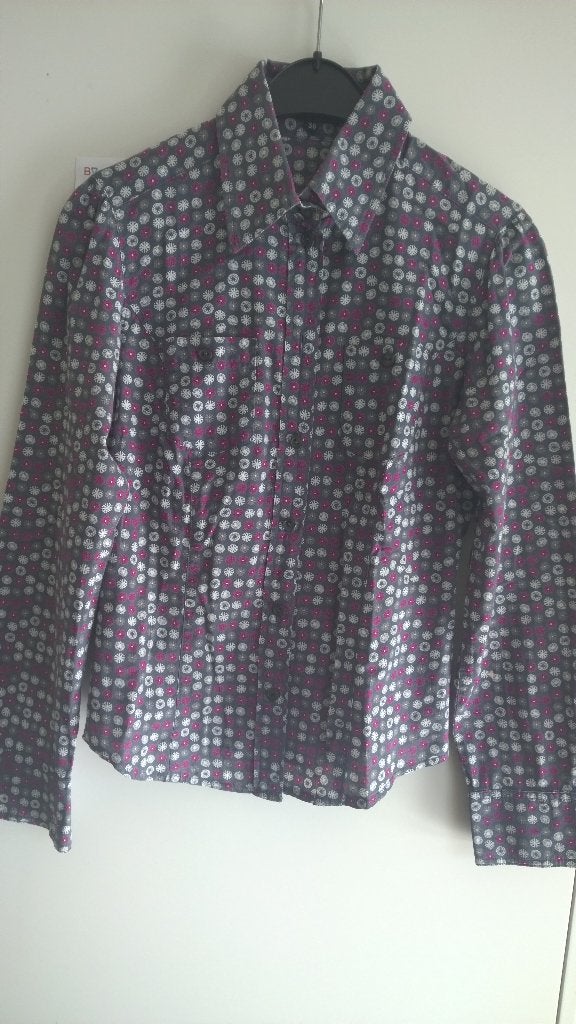 Blouse  : Liberty Island - lange mouw, Paars, Zo goed als nieuw, Maat 36 (S), Liberty island
