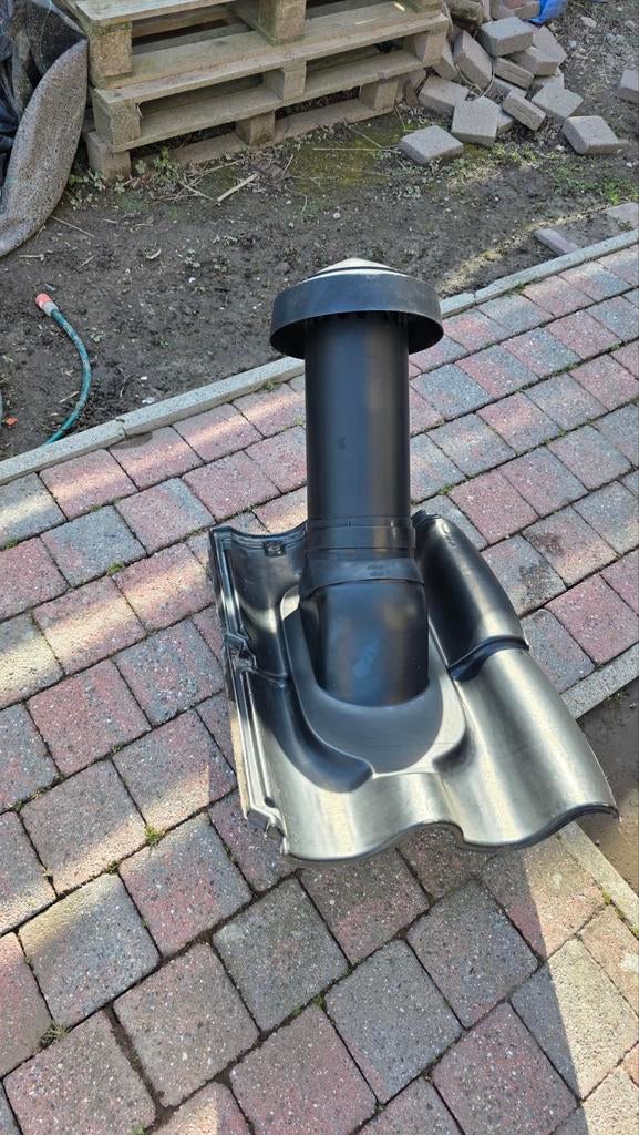 Dakdoorvoer 160mm voor OVH dakpannen, Ophalen, Kunststof, Zwart, Zo goed als nieuw